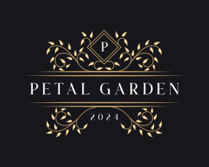 Luxury Vine Foliage logo design