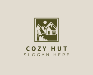 Mountain House Nature  Camping logo design