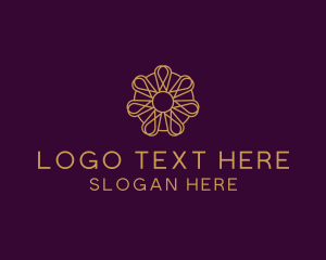 Golden Flower Ornament logo