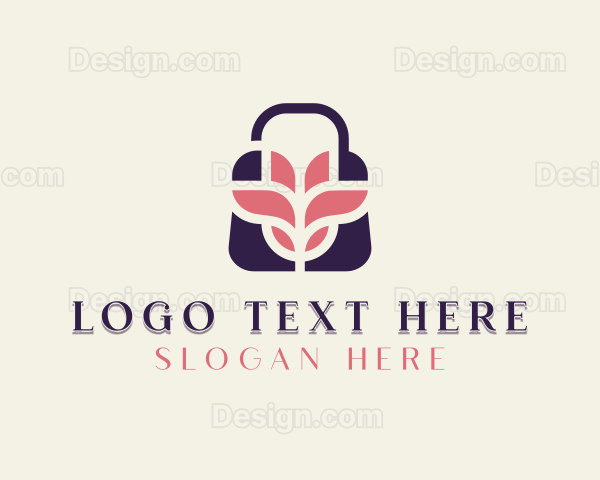 Flower Shopping Bag Logo