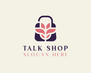 Flower Shopping Bag logo design