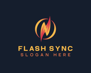 Lightning Bolt Charge logo design