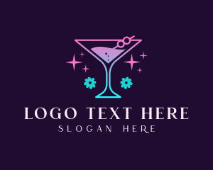 Cocktail Martini Drink logo