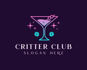 Cocktail Martini Drink logo design