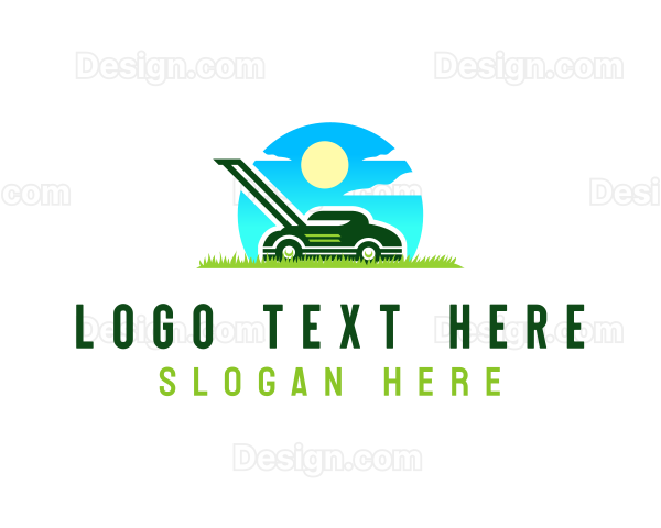 Grass Cutting Tool Logo