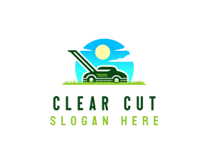 Grass Cutting Tool logo design