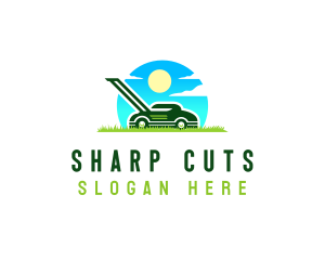 Grass Cutting Tool logo design