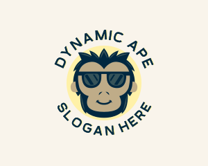 Ape Monkey Sunglasses logo design