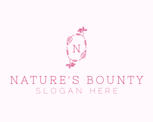 Nature Leaf Flower Decor logo design