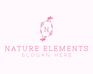 Nature Leaf Flower Decor logo design