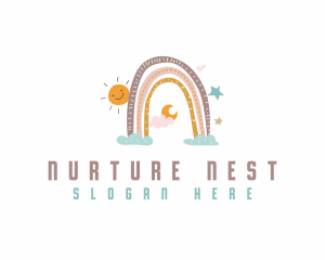 Nursery Rainbow Sun logo