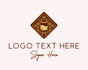 Honey Jar Drink logo design