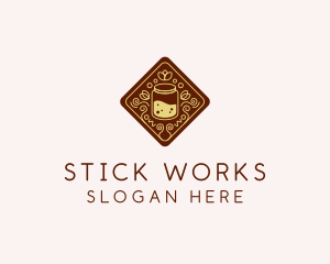 Honey Jar Drink logo design