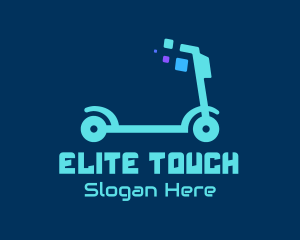 Digital Electric Scooter logo design