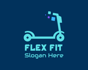 Digital Electric Scooter logo design