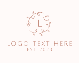 Organic Floral Feminine Cosmetics logo