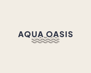 Aqua Ocean Waterpark logo design