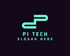 Generic Tech Letter P logo design