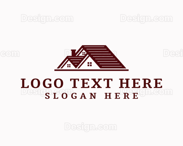 Roofing Realtor Property Logo