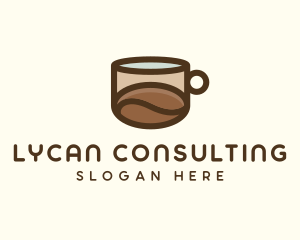 Coffee Bean Cup Cafe logo design