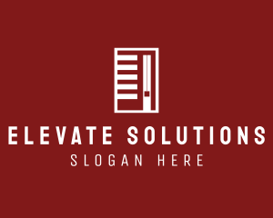 Realty Building Elevator logo design