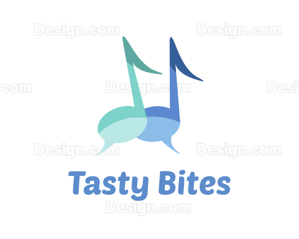 Music Note Chat Logo