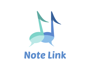 Music Note Chat logo design