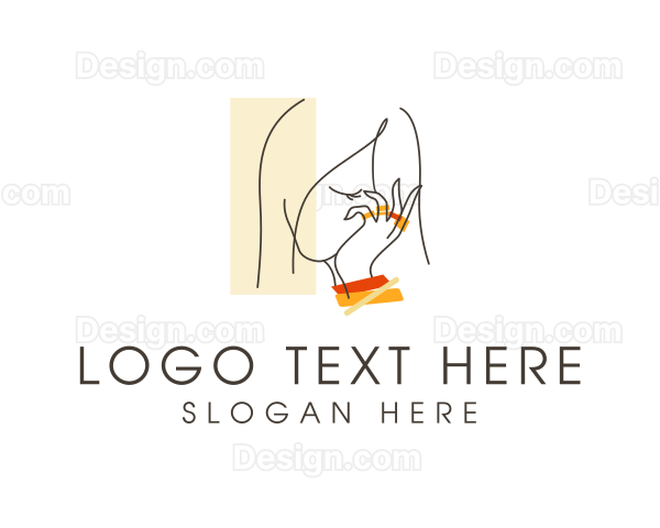 Elegant Woman Jewelry Logo