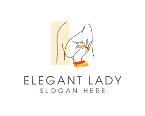 Elegant Woman Jewelry  logo design