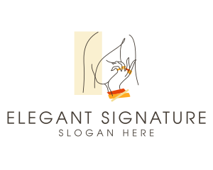 Elegant Woman Jewelry  logo design