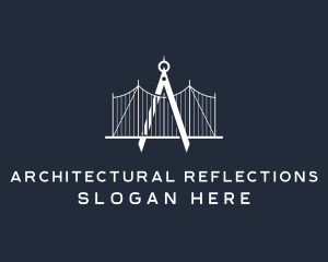 Architecture Compass Bridge logo design