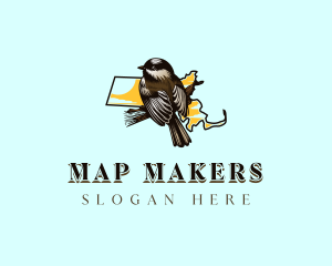 Massachusetts Chickadee Wildlife  logo design