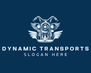 Motorcycle Rider Transport logo design