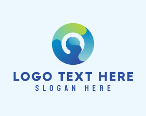 Gradient Firm Letter O logo design