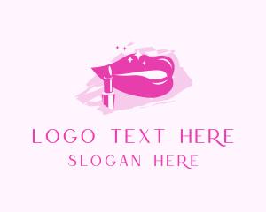 Pink Glossy Lipstick logo