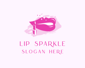 Pink Glossy Lipstick logo