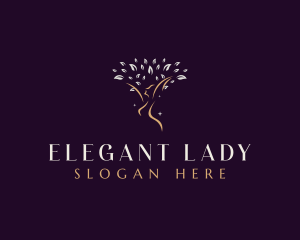 Woman Wellness Tree logo design