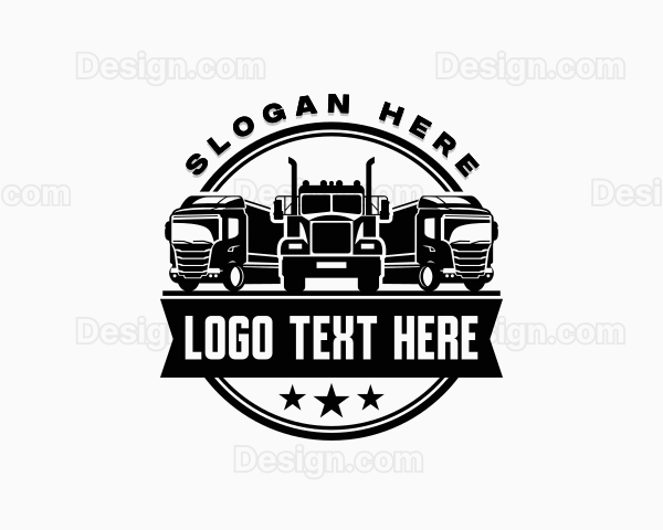 Logistics Cargo Vehicle Logo