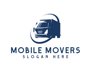 Trailer Truck Movers logo design