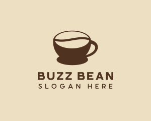 Coffee Bean Cup Cafe logo design