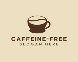 Coffee Bean Cup Cafe logo design