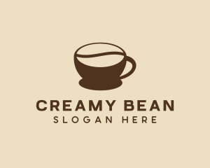 Coffee Bean Cup Cafe logo design