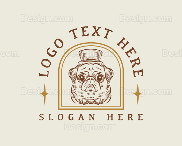 Vintage Dog Grooming Logo