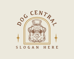 Vintage Dog Grooming logo design