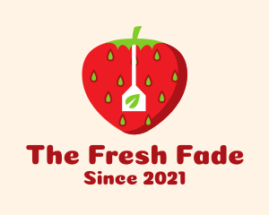 Strawberry Fruit Teabag logo design