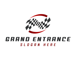Tournament Racing Flag logo design