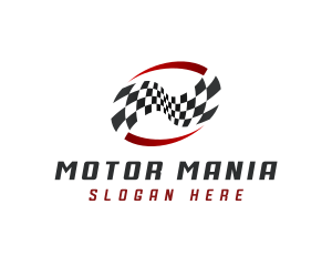 Tournament Racing Flag logo design