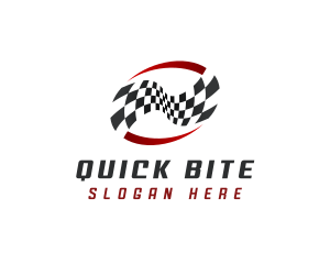 Tournament Racing Flag logo design