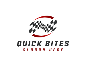 Tournament Racing Flag logo design