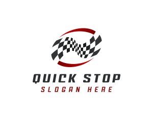 Tournament Racing Flag logo design